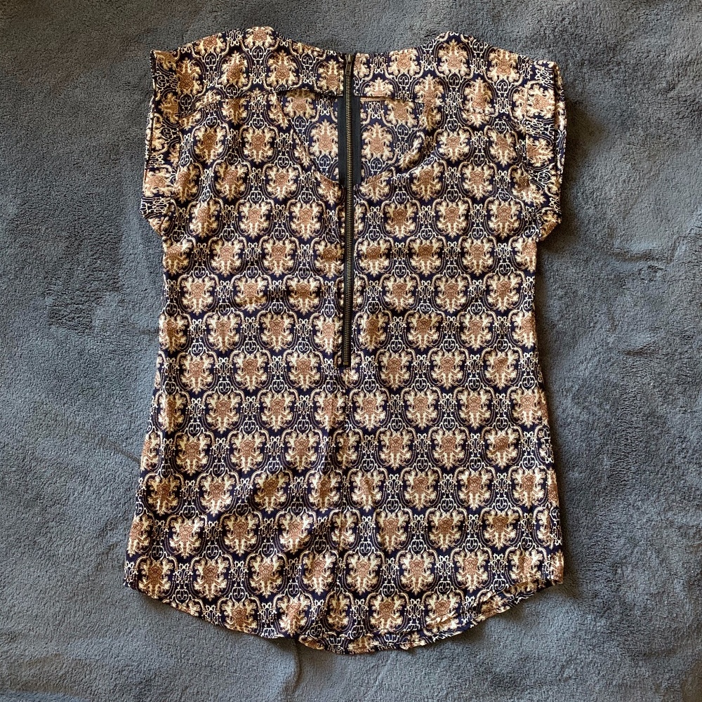 InLUV Zip up bohemian mini dress Medium